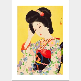 Japanese beauty in spring - Japanese Vintage Art Posters and Art